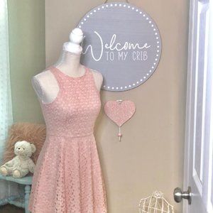 Lace Pink Beautiful Dress